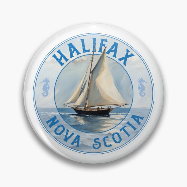 Item preview, Halifax Nova Scotia Canada Vintage Sailing Design designed and sold by Futurebeachbum.