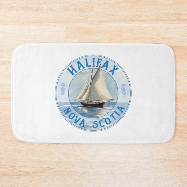 Item preview, Halifax Nova Scotia Canada Vintage Sailing Design designed and sold by Futurebeachbum.
