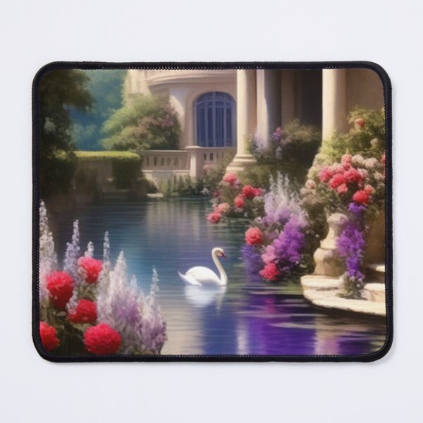 Item preview, Swans and Flowers at the Chateau designed and sold by TheDarkWardrobe.