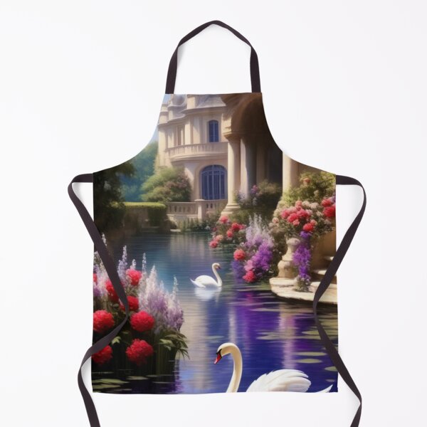 Item preview, Swans and Flowers at the Chateau designed and sold by TheDarkWardrobe.