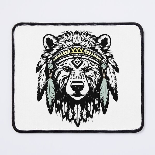 Item preview, Native American Bear Feather Headdress designed and sold by Smix Pixels.