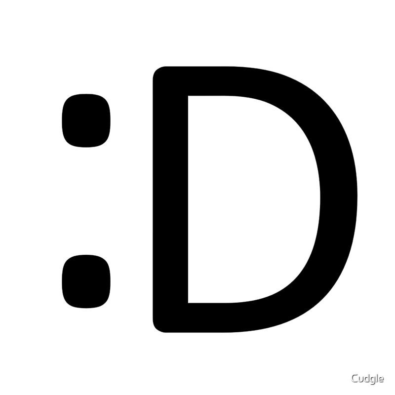 D Emoticon By Cudgle Redbubble