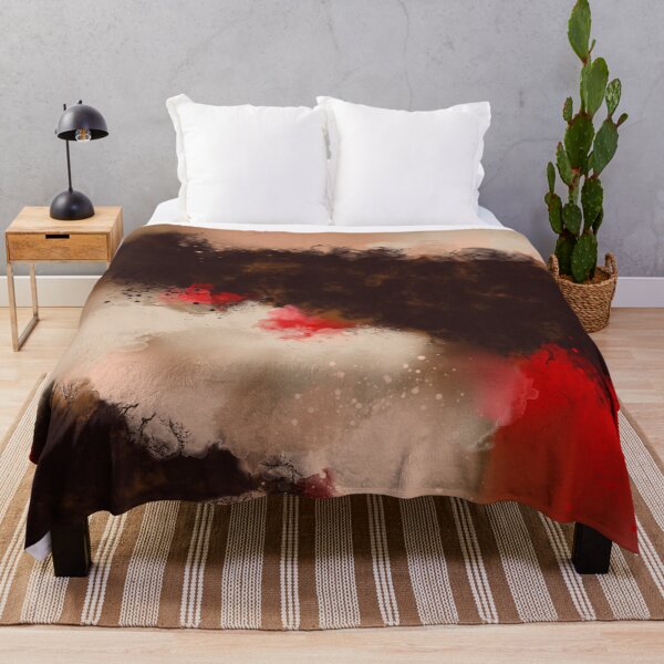 Item preview, Indulgence - Brown Peach Red Abstract designed and sold by Joey Santiago.