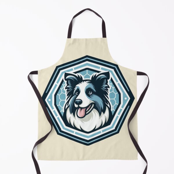 Item preview, Border Collie Blue Merle Herding Dog Cartoon Illustration Happy designed and sold by CoffeeIsATrip.