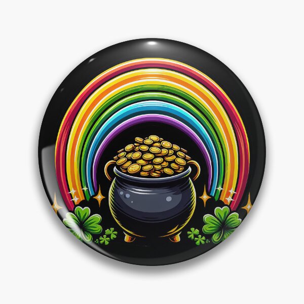 Item preview, Happy St Patricks Day Print Rainbow Shamrock Irish T-Shirt designed and sold by MAPDDesigns.