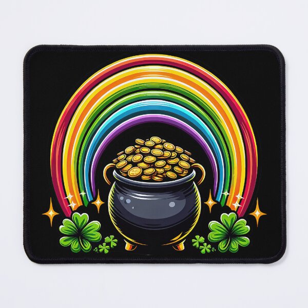 Item preview, Happy St Patricks Day Print Rainbow Shamrock Irish T-Shirt designed and sold by MAPDDesigns.