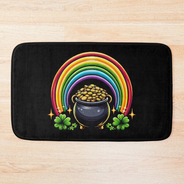 Item preview, Happy St Patricks Day Print Rainbow Shamrock Irish T-Shirt designed and sold by MAPDDesigns.