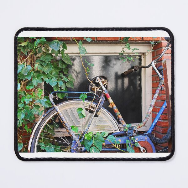 Item preview, Hippie Old Bicycle - Blue Hues and Rusty Spokes in Urban Nature designed and sold by InbalTurShalom.