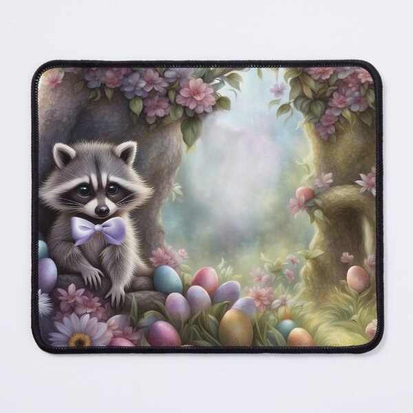 Item preview, Easter Bandit Raccoon with Eggs designed and sold by Stephanie Laird.