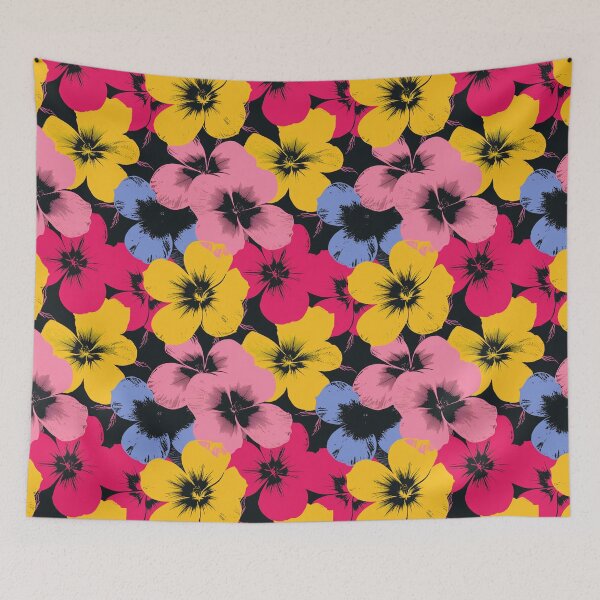 Item preview, Flower Composition, Warhol Style, Floral Theme, Seamless Pattern designed and sold by patternicco.