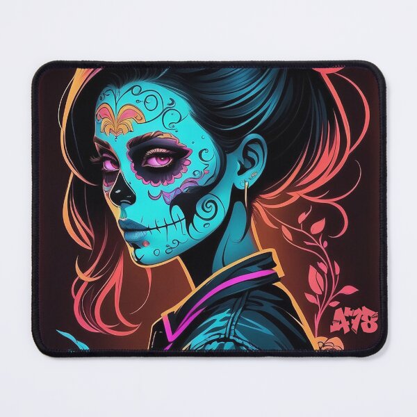 Item preview, Neon Sugar Skull Girl designed and sold by A78-Designs.