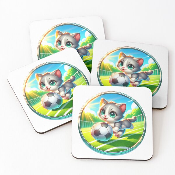 Item preview, Cat Playing Soccer | Football | Soccer | Sports | Cute designed and sold by ShopCoolStop.