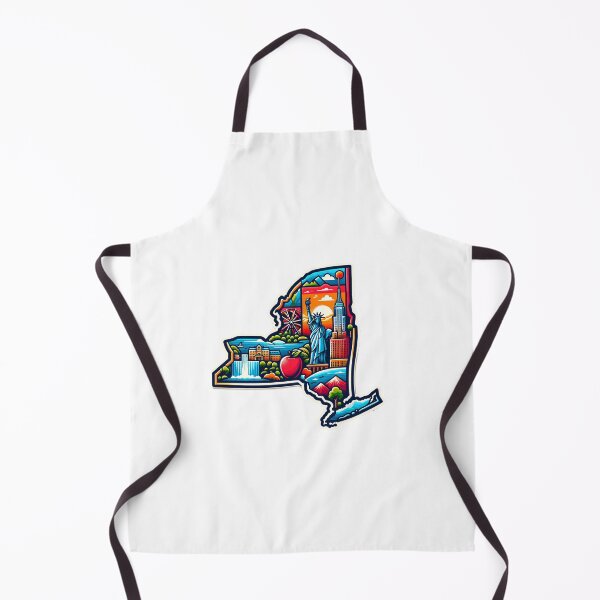 Item preview, New York State vibrant design map designed and sold by MindblowingShop.
