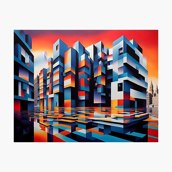 Item preview, surreal city streets designed and sold by rhadooss.