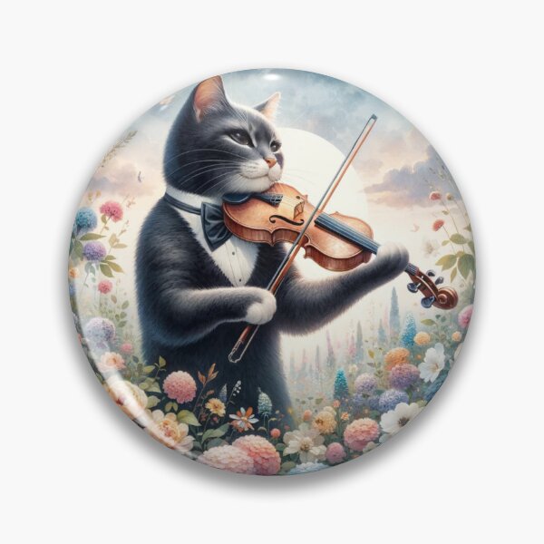 Artikelvorschau, Violine spielende Katze | Niedlich | Instrumente | Heiter entworfen und verkauft von ShopCoolStop.
