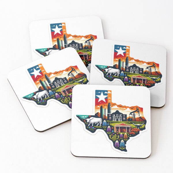 Item preview, Texas State Vibrant design map designed and sold by MindblowingShop.