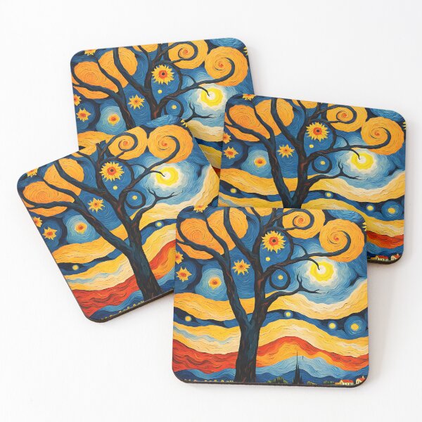 Item preview, tree in a starry night designed and sold by rhadooss.