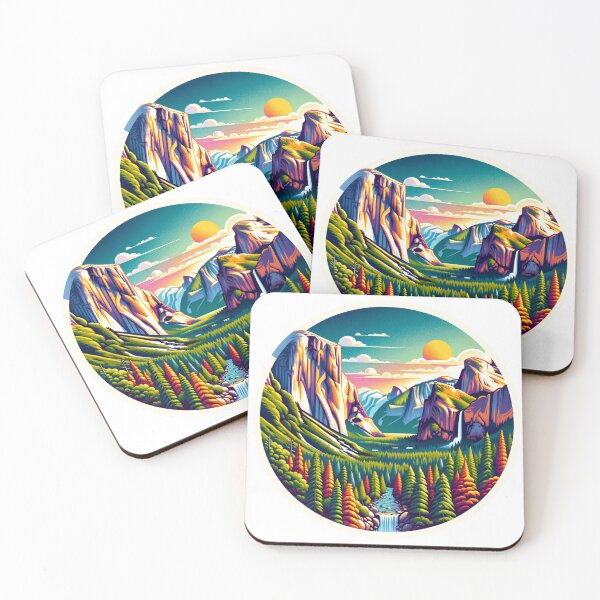 Item preview, Yosemite National Park Vibrant Memorabilia designed and sold by MindblowingShop.