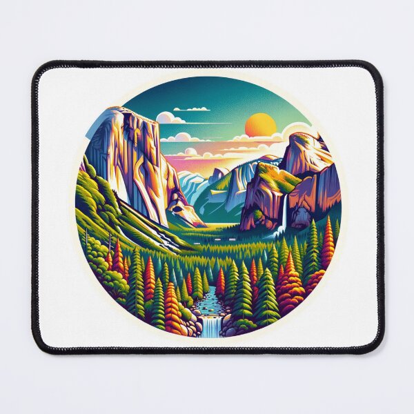 Item preview, Yosemite National Park Vibrant Memorabilia designed and sold by MindblowingShop.