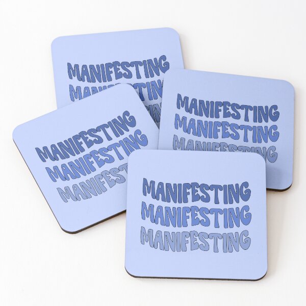 Item preview, Manifesting, blue retro, law of attraction designed and sold by iammanifesting.