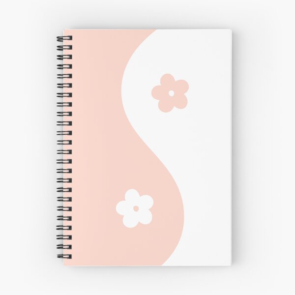 Item preview, Yin Yang Flower Light Peach and White Aesthetic designed and sold by LinDraws.