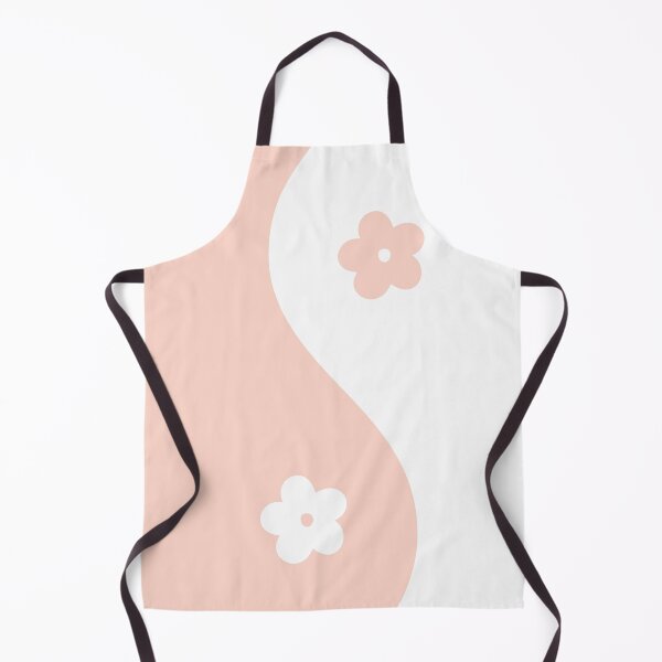 Item preview, Yin Yang Flower Light Peach and White Aesthetic designed and sold by LinDraws.