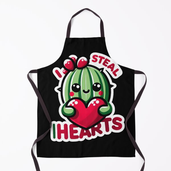 Item preview, I Steal Hearts Cute Cactus Character Design designed and sold by WickedAI.