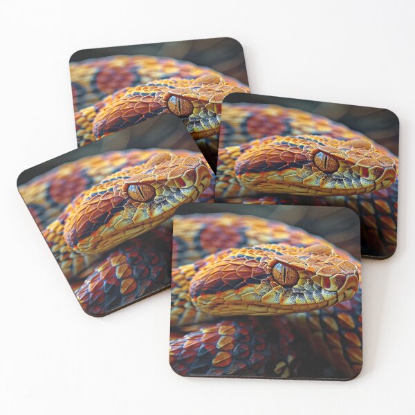 Item preview, Multicolor Orange-Eyed Viper designed and sold by OccultDreams.