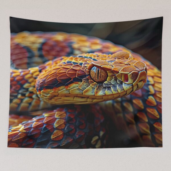 Item preview, Multicolor Orange-Eyed Viper designed and sold by OccultDreams.