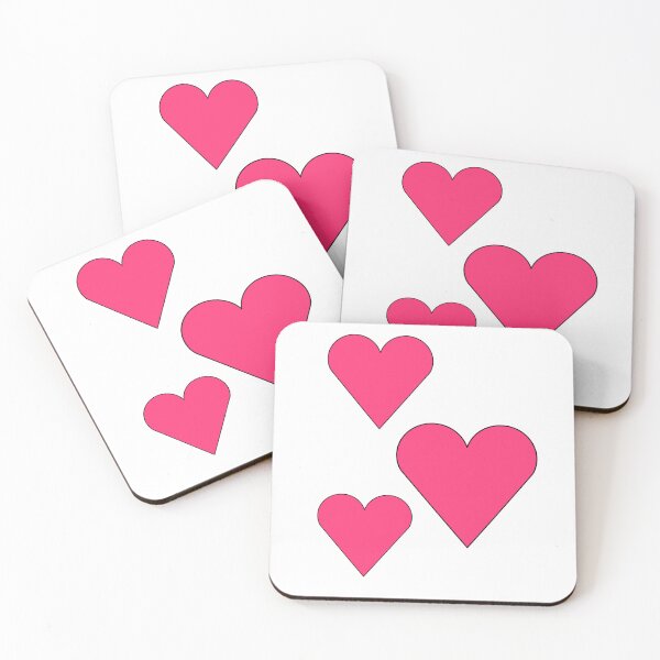 Item preview, CUTE HOT PINK LOVE HEARTS designed and sold by ONI-NIE.