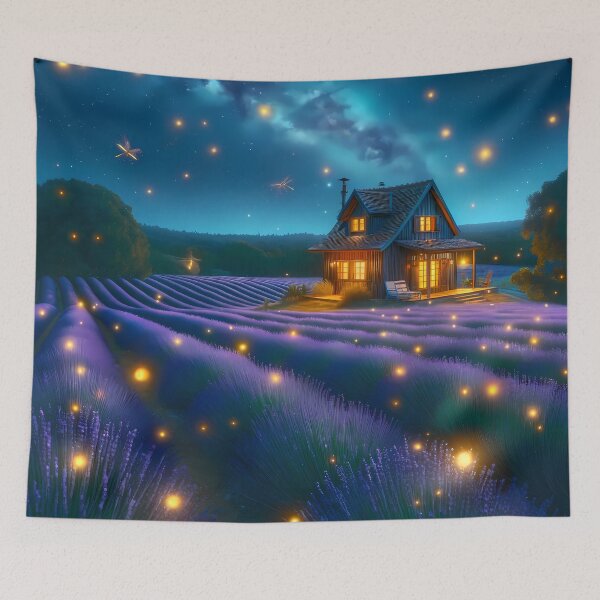 Item preview, Firefly Field Twilight designed and sold by LivingArtClips.