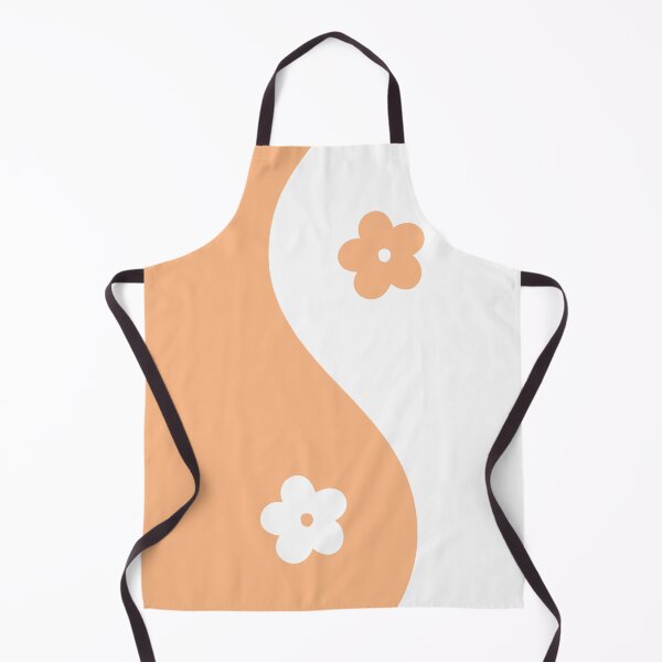 Item preview, Yin Yang Flower Light Orange and White Aesthetic designed and sold by LinDraws.