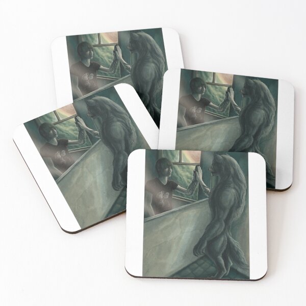 Item preview, wolf man reflection meme designed and sold by teaisfantastic.