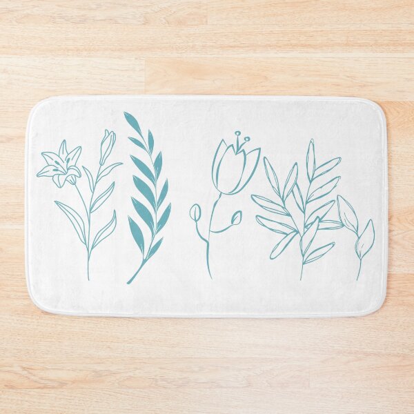 Item preview, Floral elements in Blue designed and sold by Swingfroglet.