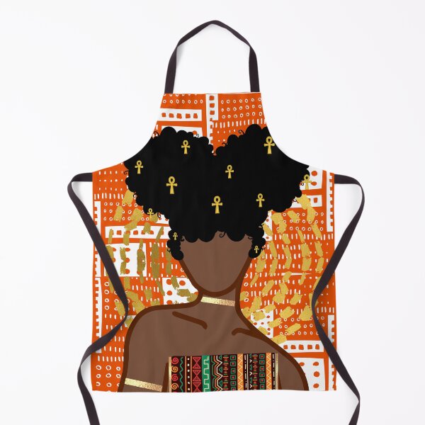 Item preview, Black Woman with Afro Puff Hair Art designed and sold by AJdodd.