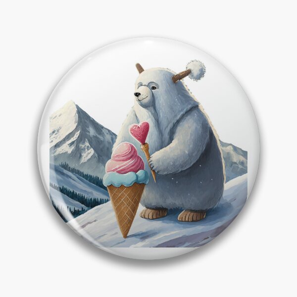 Item preview, Sweetheart Yeti Ice Cream Vendor designed and sold by omerfdln34.