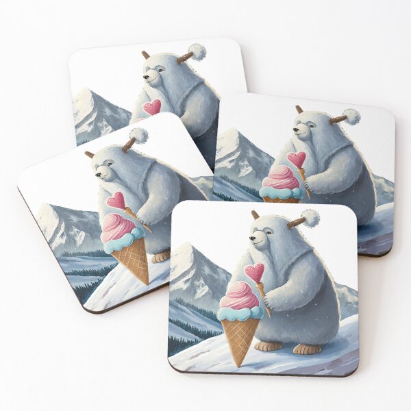 Item preview, Sweetheart Yeti Ice Cream Vendor designed and sold by omerfdln34.