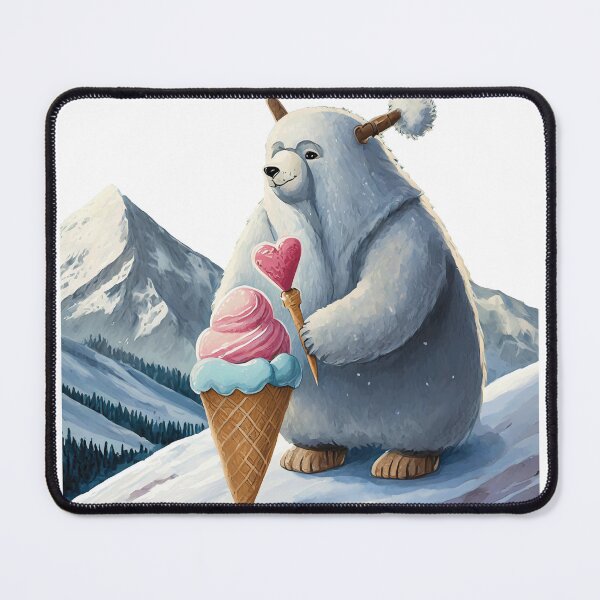 Item preview, Sweetheart Yeti Ice Cream Vendor designed and sold by omerfdln34.