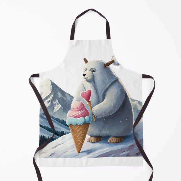 Item preview, Sweetheart Yeti Ice Cream Vendor designed and sold by omerfdln34.
