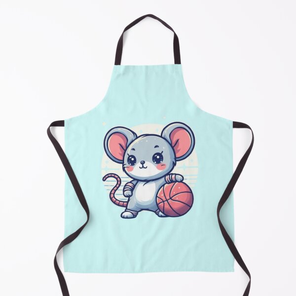 Item preview, Cute mouse with a basketball  designed and sold by Culmika.