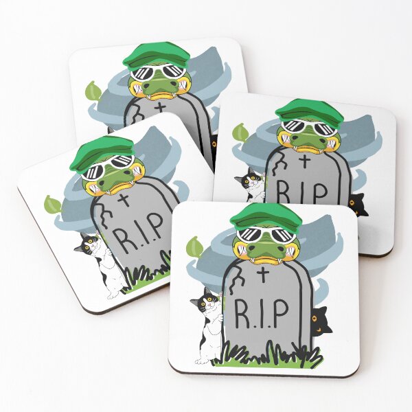 Item preview, CAT CROCO RIP designed and sold by Stickyyverse.