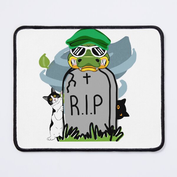 Item preview, CAT CROCO RIP designed and sold by Stickyyverse.