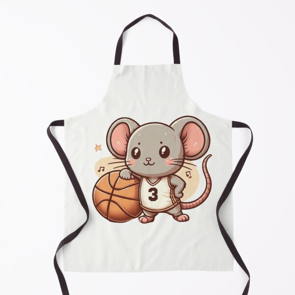 Item preview, Cute mouse with a basketball  designed and sold by Culmika.