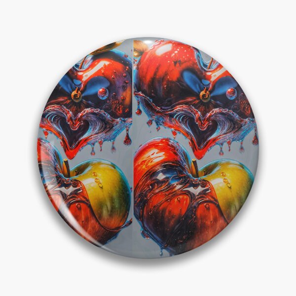 Item preview, multicolored hearts appetizing like apples bursting with love designed and sold by Creativesphotos.