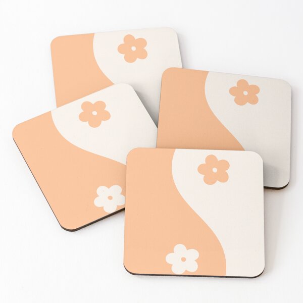 Item preview, Yin Yang Flower Light Orange and Beige Aesthetic designed and sold by LinDraws.