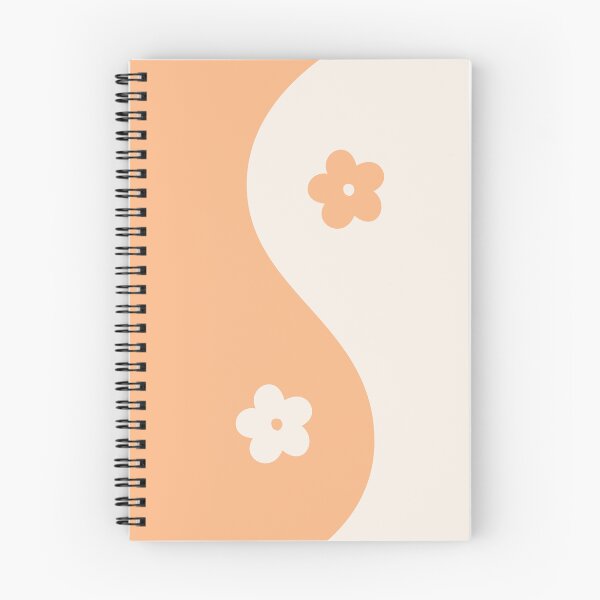 Item preview, Yin Yang Flower Light Orange and Beige Aesthetic designed and sold by LinDraws.