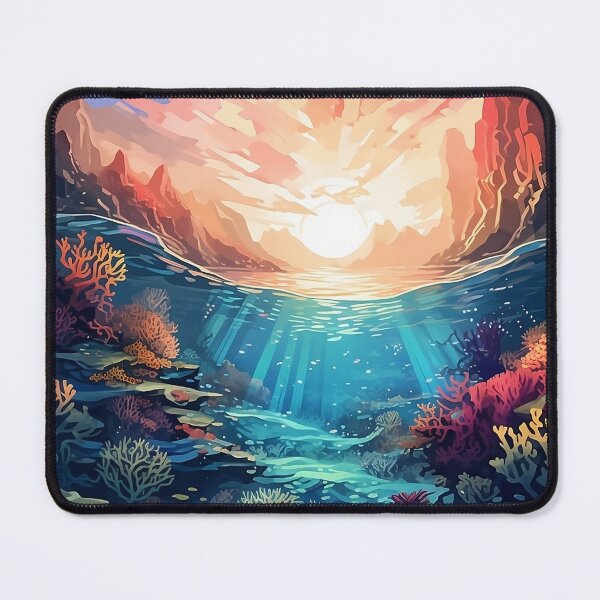 Item preview, Coral Sea Sunset - Digital Art designed and sold by SnoopyTF.