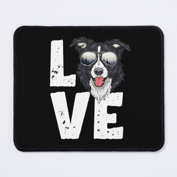 Item preview, Funny Border Collie Love Head with Sunglasses Dog Lover Dog Owner designed and sold by lanynx design.