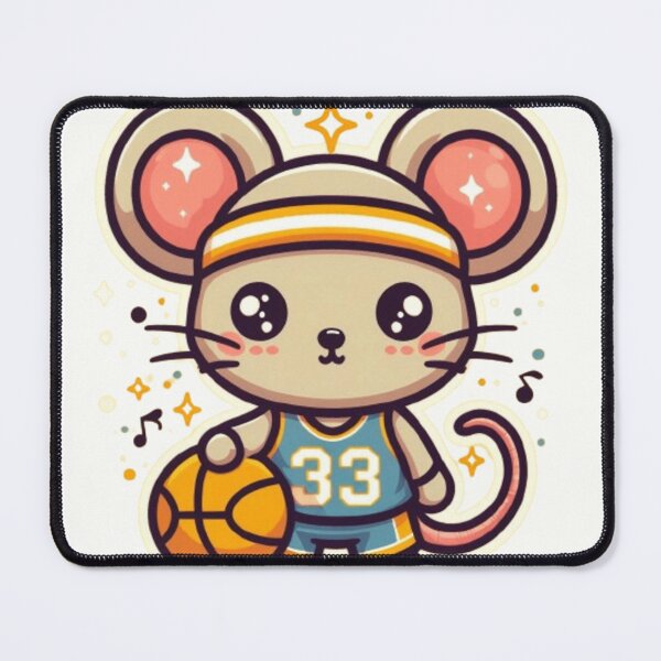 Item preview, Cute mouse with a basketball  designed and sold by Culmika.
