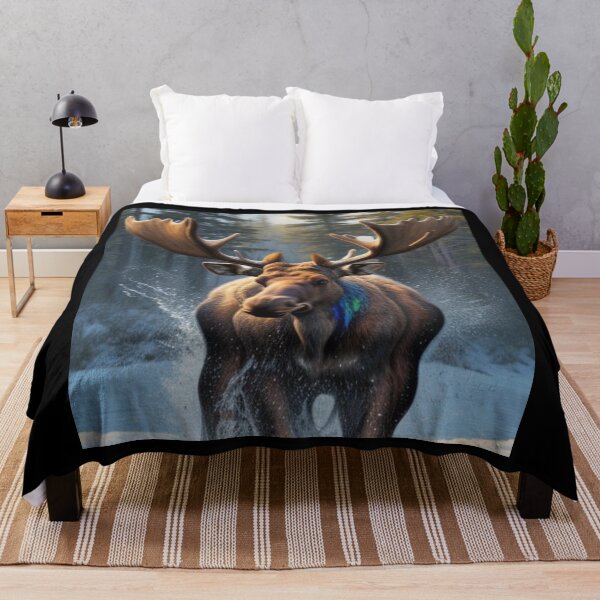 Item preview, Moose In The River designed and sold by Dryden Stewart Enterprises.